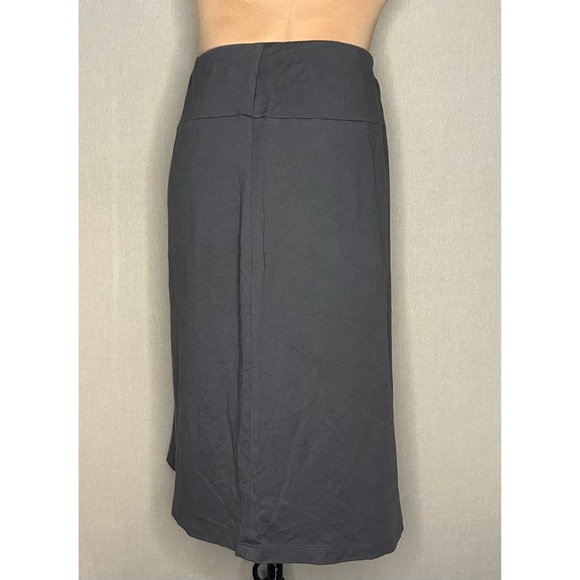 🌸 Talbots Grey Cotton Modal Knit Skirt Size 2X - Picture 2 of 4